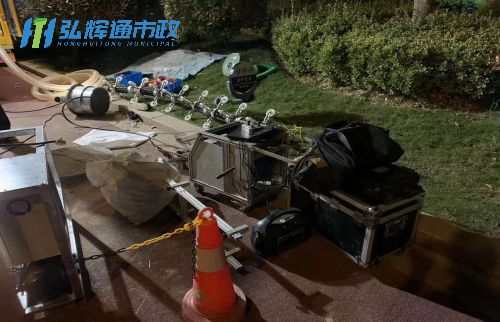 张家港南丰镇管道修复现场